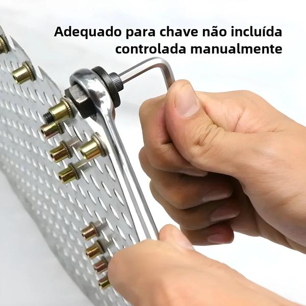 Imagem de Rebiteira Manual M3-M12 para Porcas - Ferramenta de Instalação Simples