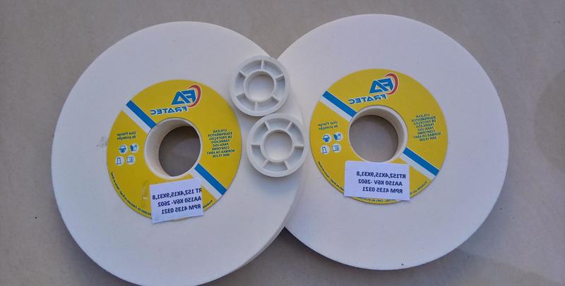Rebolo Esmeril P/afiação 152 x 16 X 31,8 BUCHA 12,7 Grão 150 - FRATEC Imagem de Rebolo Esmeril P/afiação 152 x 16 X 31,8 BUCHA 12,7 Grão 150