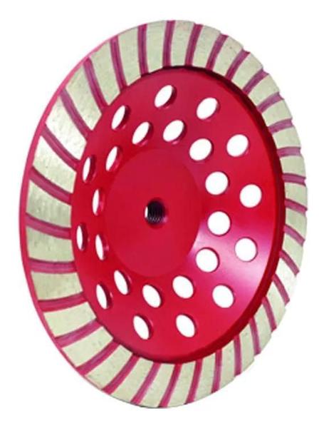 Rebolo Prato Diamantado Lixadeira 100Mm Rosca M14 Desbaste - Rocast Imagem de Rebolo Prato Diamantado Lixadeira 100Mm Rosca M14 Desbaste