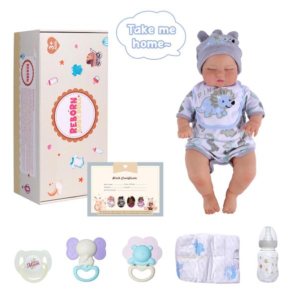 Imagem de Reborn Baby Doll BABESIDE Lifelike 50 cm em vinil de corpo inteiro