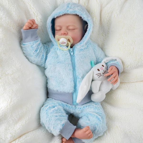 Imagem de Reborn Baby Doll BABESIDE Lifelike Boy 50 cm com roupas e brinquedos