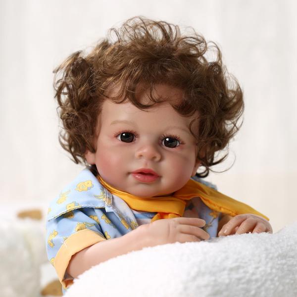 Imagem de Reborn Baby Doll BABESIDE Lifelike Boy 50 cm com roupas e brinquedos