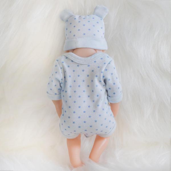 Imagem de Reborn Baby Doll ENA Realistic Silicone Vinil de 25 cm com roupas