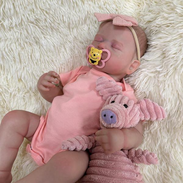 Imagem de Reborn Baby Doll JOYARR Lifelike 50 cm com conjunto de brinquedos para crianças a partir de 3 anos