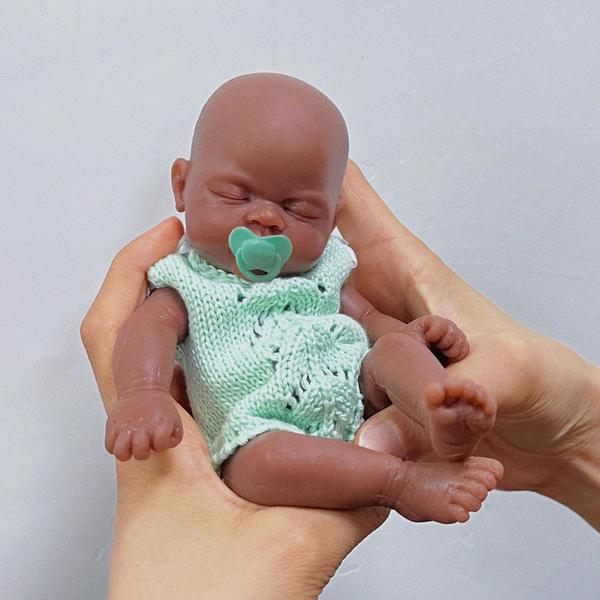 Imagem de Reborn Baby Doll Mire & Mire de silicone de 7 polegadas para corpo inteiro