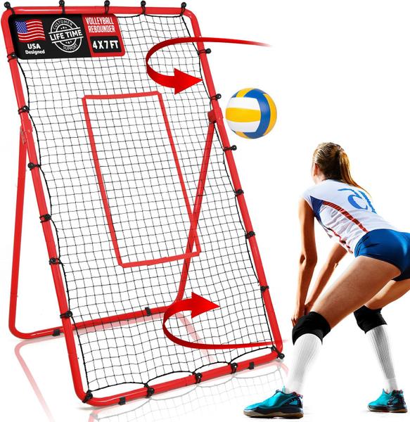 Imagem de Rebote de voleibol ZEALFEEL 4x7 FT com estrutura e rede de aço