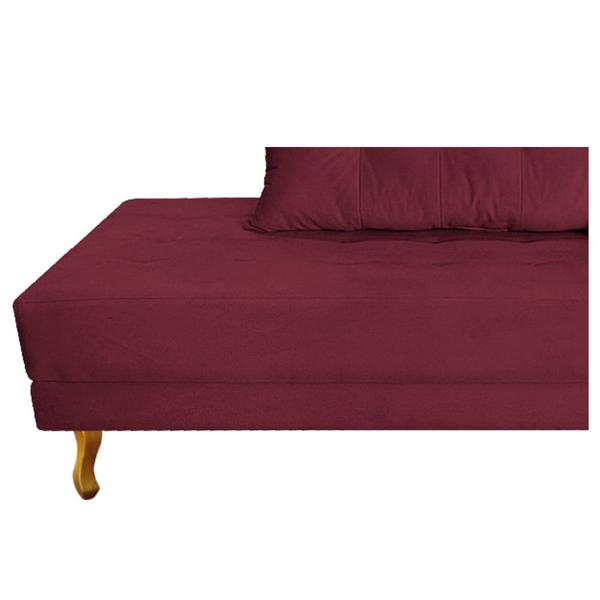 Imagem de Recamier Azura 140 cm com Almofada Lado Esquerdo Suede - ADJ Decor