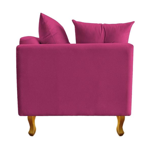 Imagem de Recamier Azura 140cm com Almofada Lado Direito Suede Pink - Amarena Móveis