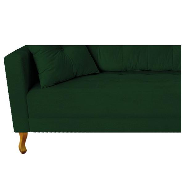 Imagem de Recamier Azura 140cm com Almofada Lado Direito Suede Verde - Amarena Móveis