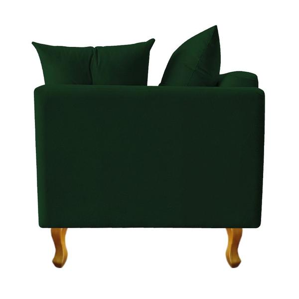 Imagem de Recamier Azura  140cm com Almofada Lado Esquerdo Suede Verde - Amarena Móveis