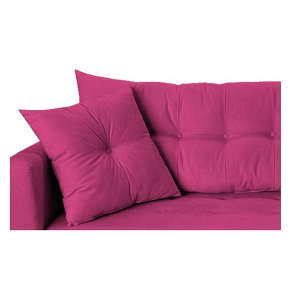 Imagem de Recamier Azura  160cm com Almofada Lado Direito Suede Pink - Amarena Móveis