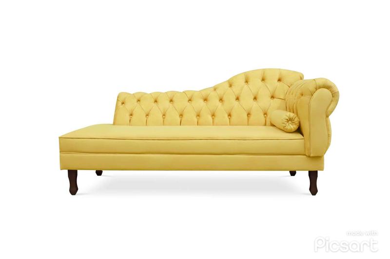 Imagem de Recamier Barcelona 140 cm Esquerdo Amarelo