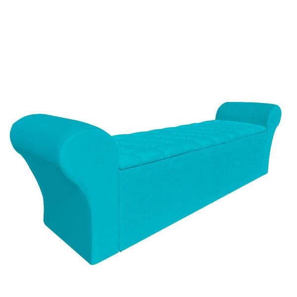 Imagem de Recamier Baú Calçadeira Chaise Quarto King 195cm Madrid