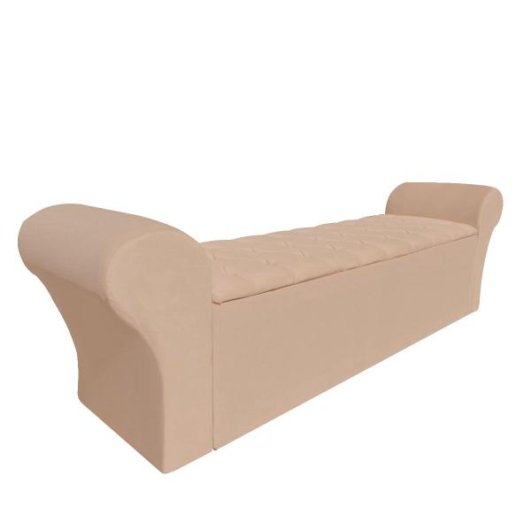 Imagem de Recamier Baú Calçadeira Chaise Quarto King 195cm Madrid