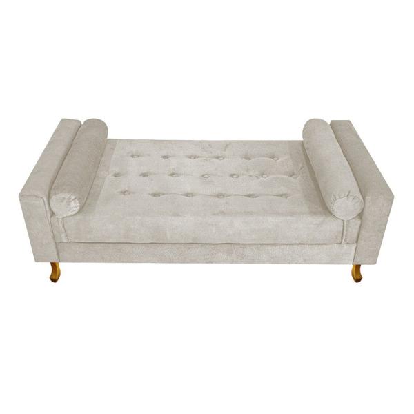 Imagem de Recamier Baú Félix Queen Size 160cm Suede Bege - ADJ Decor