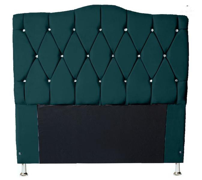 Imagem de Recamier Baú Luxo + Cabeceira Para Cama Box Casal Queen 158 Cm - Suede - Sv Decor