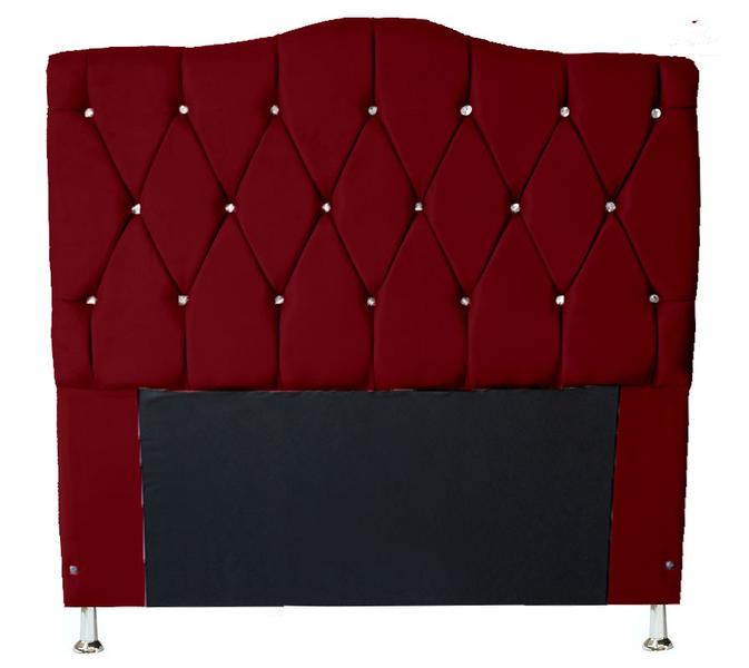 Imagem de Recamier Baú Luxo + Cabeceira Para Cama Box Casal Queen 158 Cm - Suede - Sv Decor