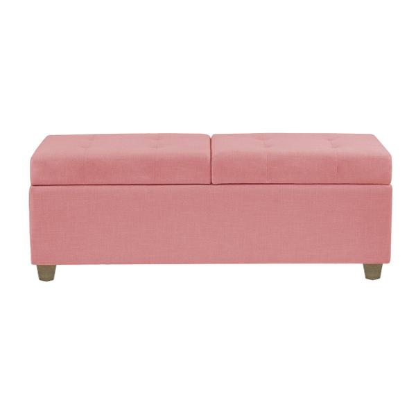 Imagem de Recamier Bau Madri 1,60m Suede Rose - Inova Decor