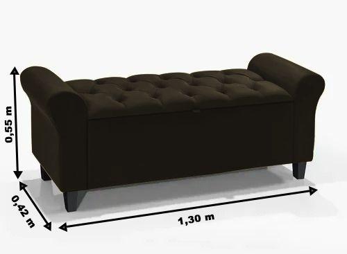 Imagem de Recamier Báu Para Cama Casal 130 Cm Marrom