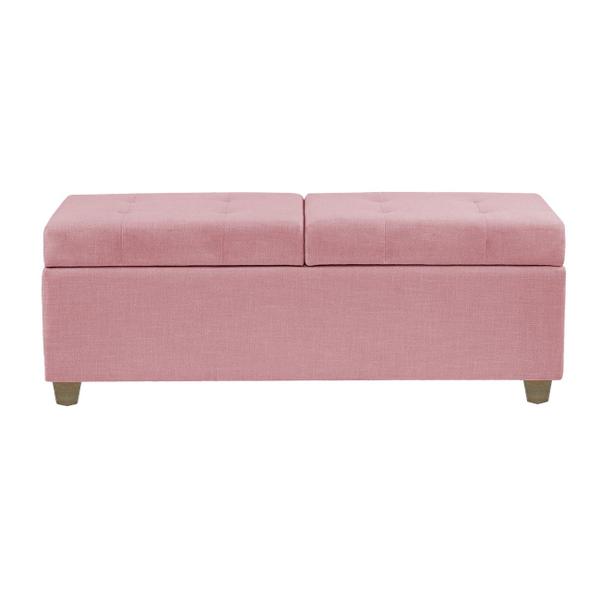 Imagem de Recamier Bau Paris 1,20m material sintético Rosa Bebe - Clique Decorações