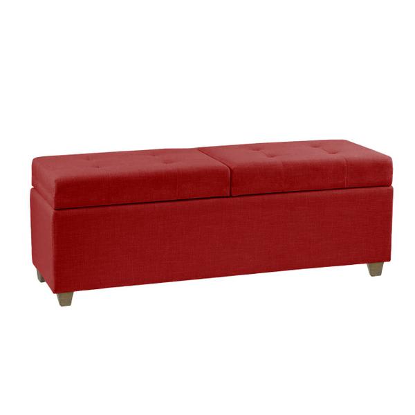 Imagem de Recamier Bau Paris 1,40m Suede Vermelho - Clique Decor