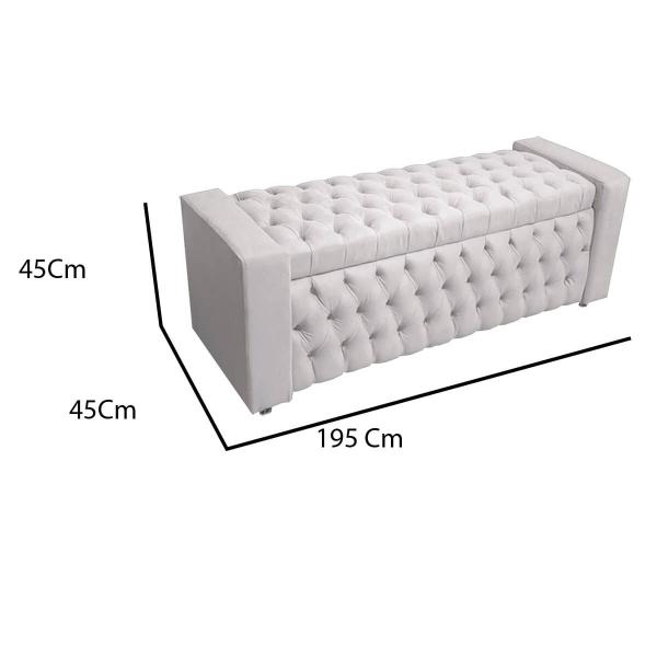 Imagem de Recamier Bia Para Cama Box Casal King 1.95