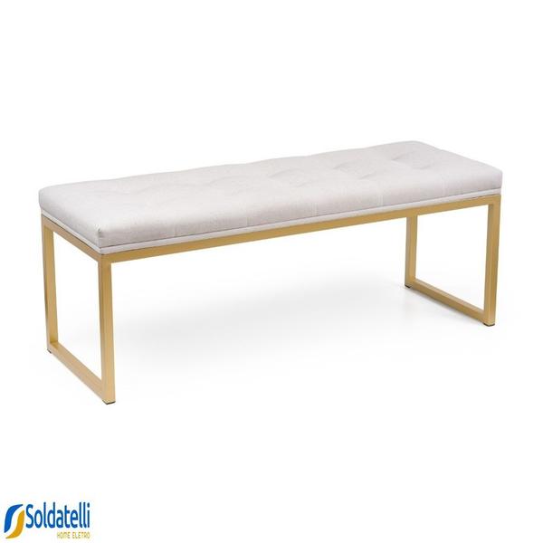 Imagem de Recamier Confort Tam Casal 140 cm Base Dourada Várias Cores - Datelli Design