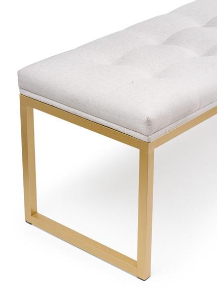 Imagem de Recamier Confort Tam Casal 140 cm Base Dourada Várias Cores - Datelli Design