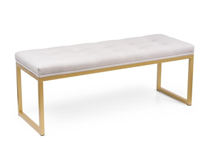 Imagem de Recamier Confort Tam Casal 140 cm Base Dourada Várias Cores - Datelli Design