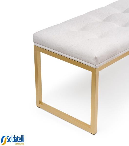 Imagem de Recamier Confort Tam King Size 186 cm Base Dourada Várias Cores - Datelli Design