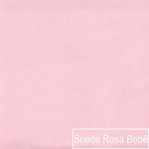 Imagem de Recamier Diana 160cm Lado Esquerdo Suede Rosa Bebê - Doce Sonho Móveis