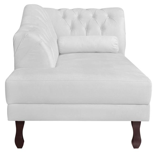 Imagem de Recamier Diana 185cm Lado Esquerdo Corano Branco - ADJ Decor