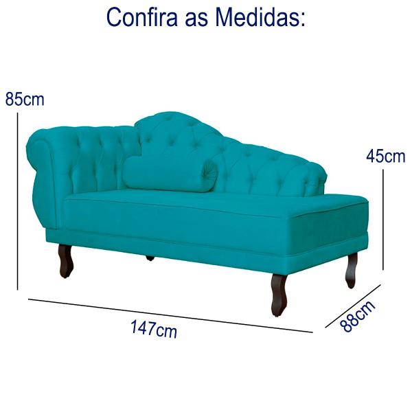 Imagem de Recamier Divã 2 Lugares Divan 147cm Namoradeira Sala Quarto