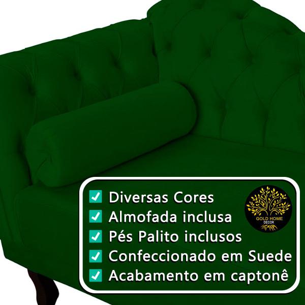 Imagem de Recamier Divã 2 Lugares Divan 147cm Namoradeira Sala Quarto