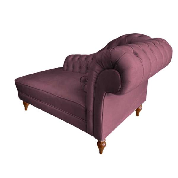 Imagem de Recamier Divã Chaise Sofá Decorativo 1,6m Roma Sala de Estar