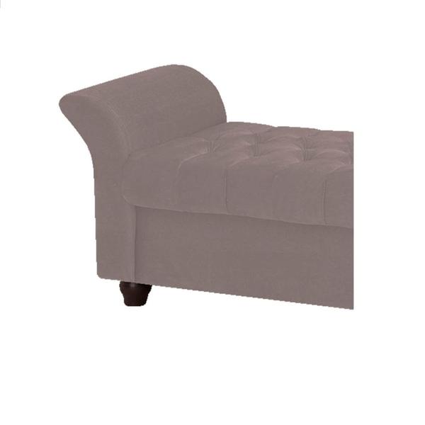 Imagem de Recamier Divã Morabe P04 160 cm Suede Rosê TCA 949 - Amarena Móveis