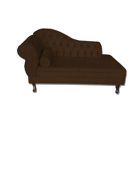 Imagem de Recamier Divã Namoradeira Sofá Psicologia Consultório Lado Esquerdo Suede Marron Escuro 1,60 Cm - ANCHAR ESTOFADOS