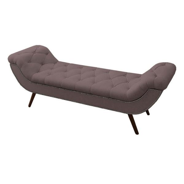 Imagem de Recamier Divã Odessa P04 160 cm Suede Rosê TCA 949 - Amarena Móveis