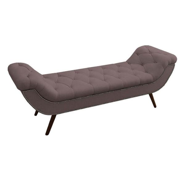 Imagem de Recamier Divã Odessa P04 160 cm Suede Rosê TCA 949 - Amarena Móveis