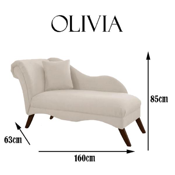 Imagem de Recamier Divã Sofá Olivia Psicologia Consultório Suede Cinza - Dl Decor