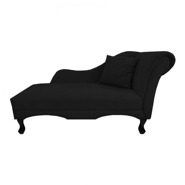 Imagem de Recamier Divã Sofá Olivia Psicologia Consultório Suede Preto - Dl Decor