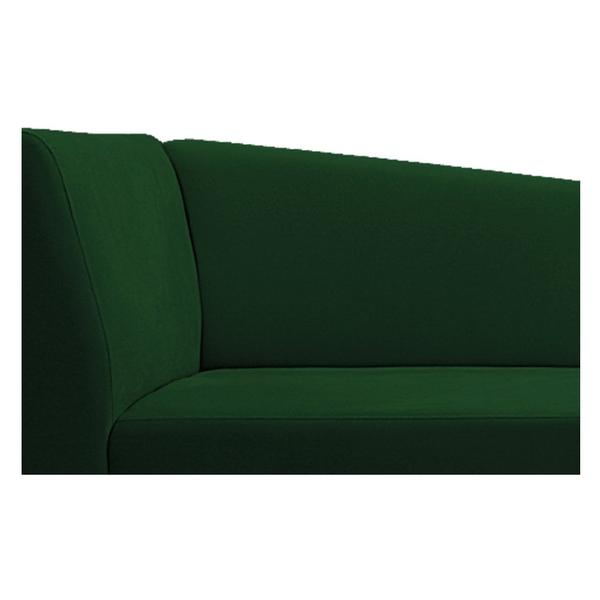 Imagem de Recamier Divã Valéria 140cm Lado Direito Suede Verde - Amarena Móveis