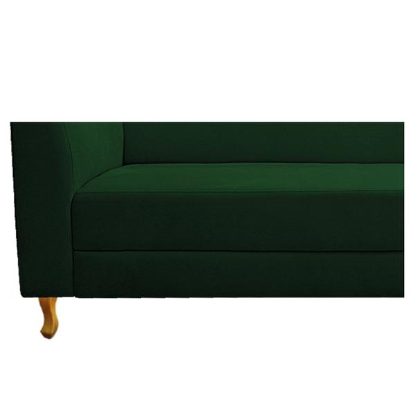 Imagem de Recamier Divã Valéria 140cm Lado Direito Suede Verde - Amarena Móveis