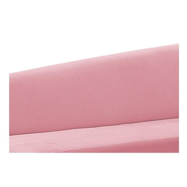 Imagem de Recamier Divã Valéria 140cm Lado Esquerdo Suede Rosa Bebê- Amarena Móveis