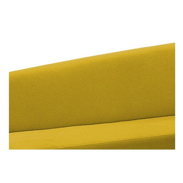 Imagem de Recamier Divã Valéria 160cm Lado Esquerdo Suede Amarelo - Amarena Móveis