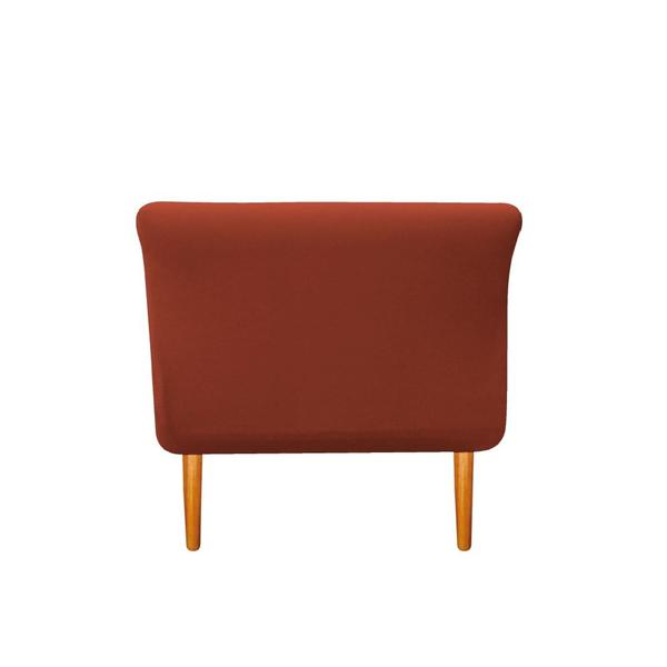 Imagem de Recamier Estofado Ari 140 cm Casal Suede Terracota - Amarena Móveis