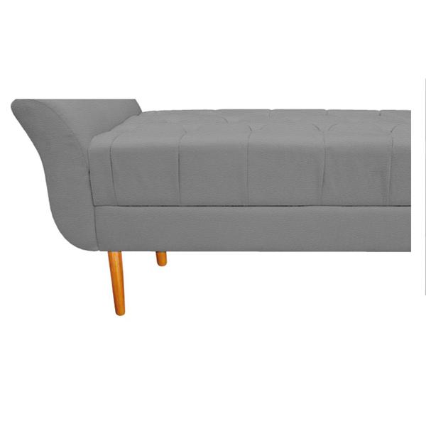 Imagem de Recamier Estofado Ari 160 cm Queen Size Corano Cinza - ADJ Decor