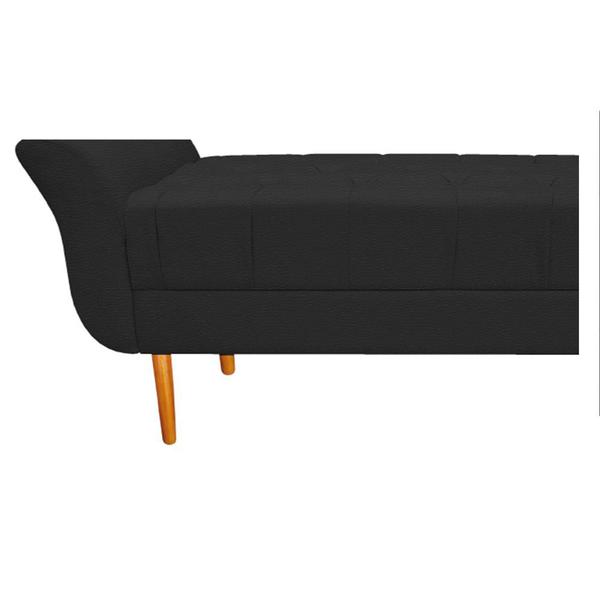 Imagem de Recamier Estofado Ari 195 cm King Size Corano Preto - ADJ Decor