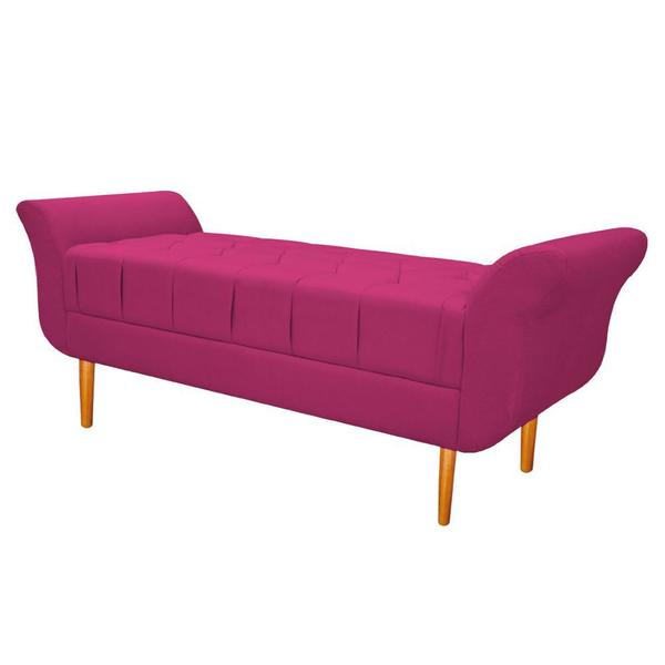 Imagem de Recamier Estofado Ari 195 cm King Size Suede Pink - Doce Sonho Móveis