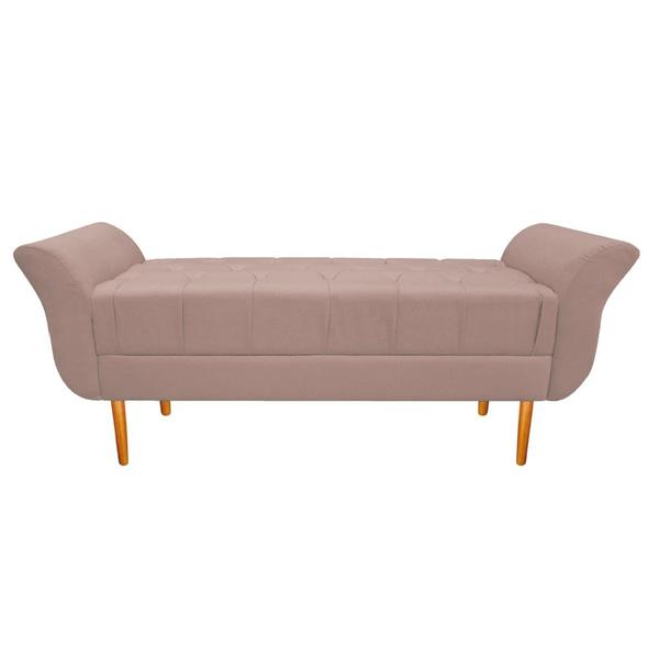 Imagem de Recamier Estofado Ari 195 cm King Size Suede Rosê - Amarena Móveis